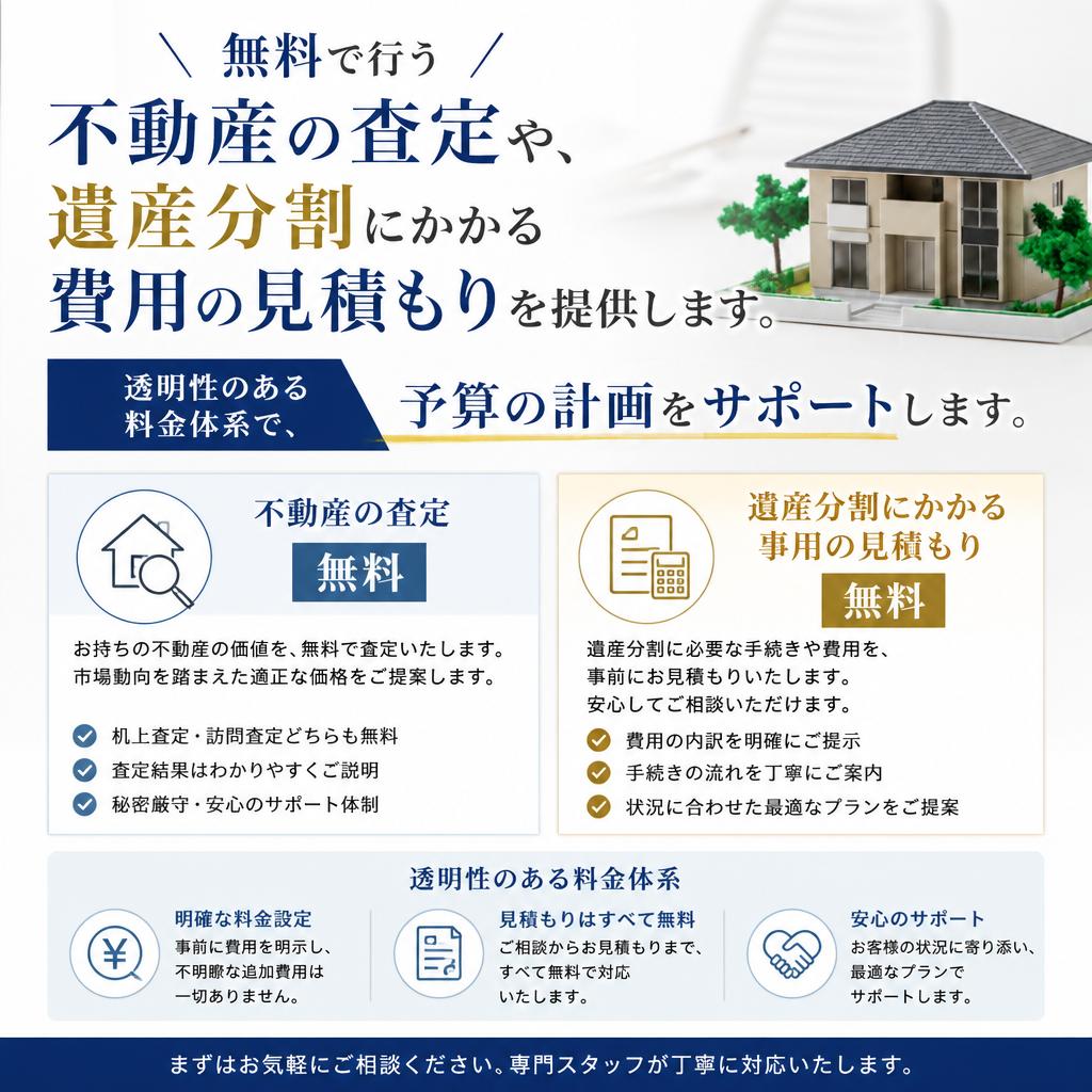 費用の見積もりもお任せ
