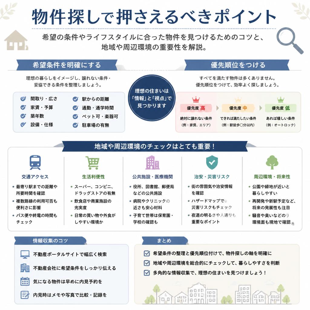 賢い物件探しのポイント
