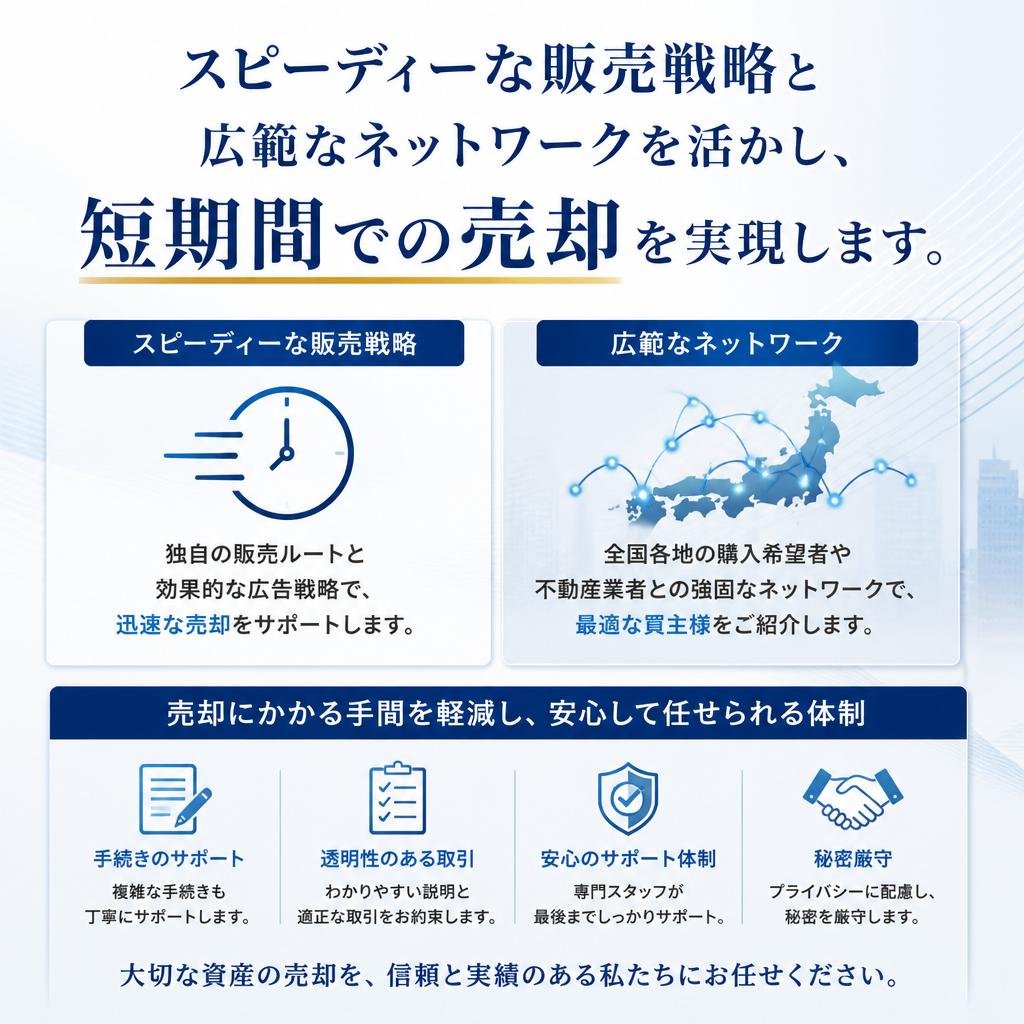 効率的な売却方法をご提案