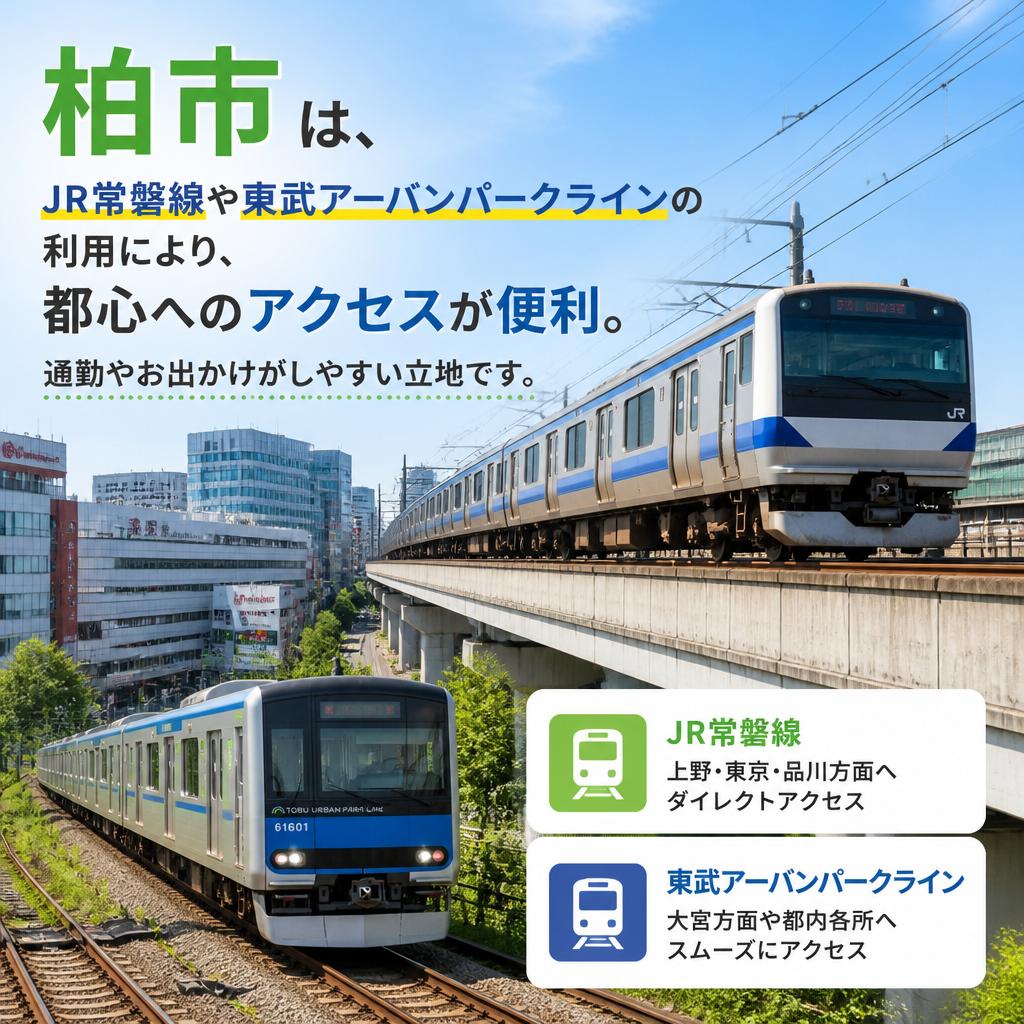 快適な交通アクセスで都心へのアクセスも良好